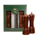 6" Elegance Walnut Pepper/Salt Mill Gift Set